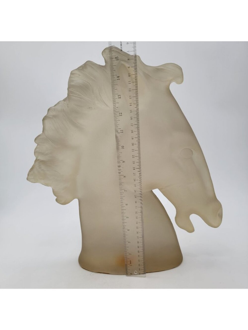 Vintage 1970s Austin Productions Lucite Horse Head Statue - Picture 8 of 11